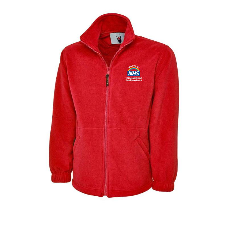 Heavyweight Full Zip Fleece Jacket embroidery