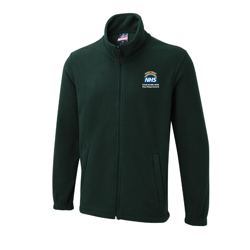 The UX Full Zip Fleece embroidery